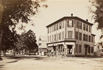 (INDUSTRIAL) Album with 25 photos entitled Photographic Views of Lynn, Massachusetts, With Historical Sketches from 1629-1879. 1879.